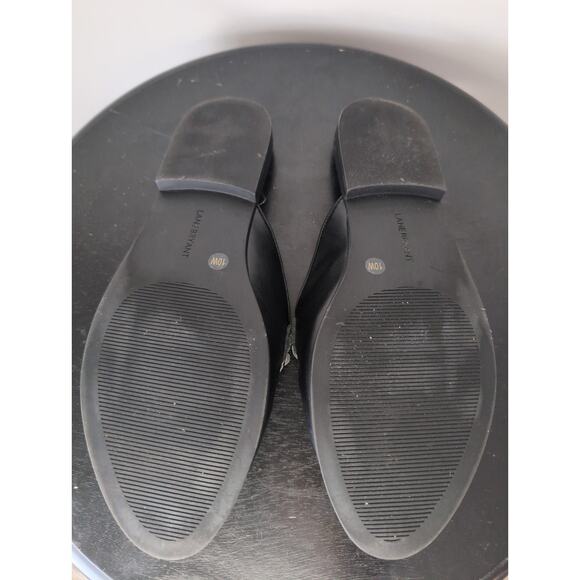 Lane Bryant chunky preppy black loafer style mules 10 - Picture 9 of 9